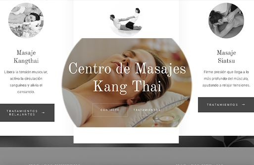 Página Web de Centro de Masajes Kang Thai